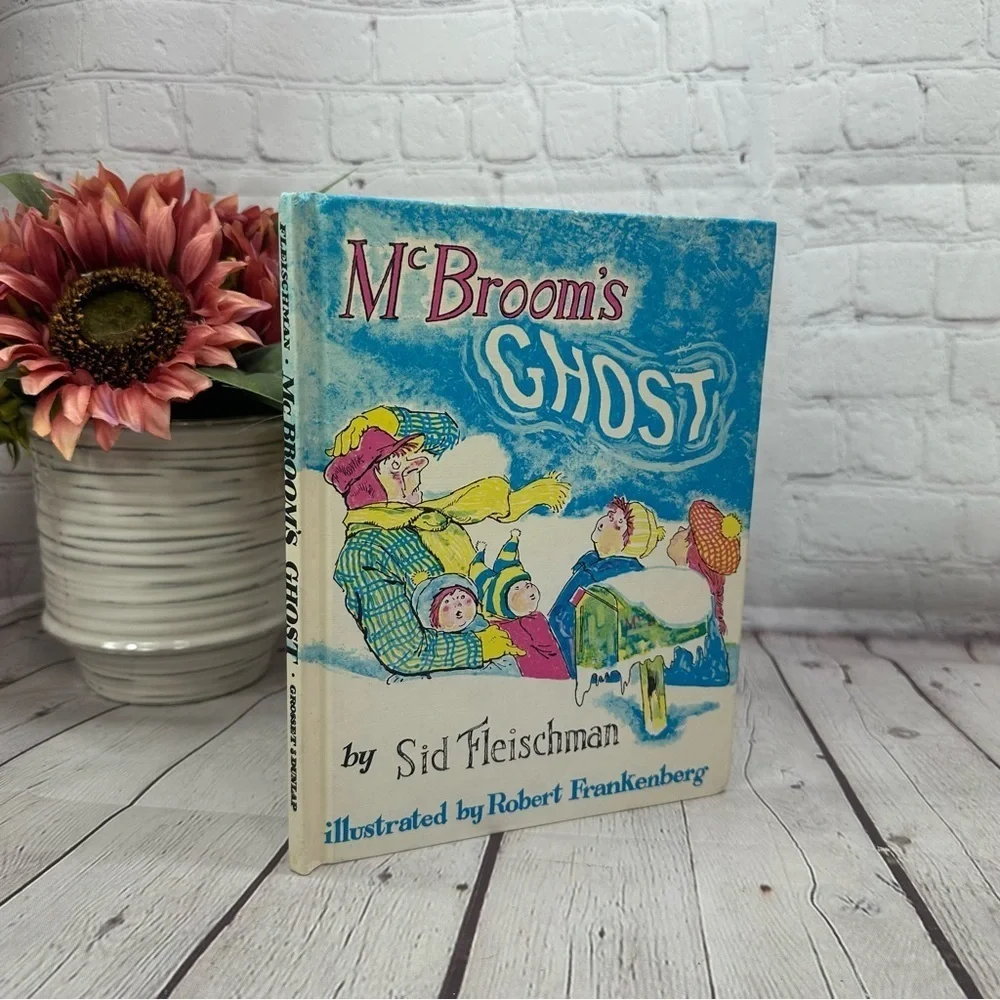 vintage 1971 McBroom's Ghost Illustrated hard back Book by sid fleischman